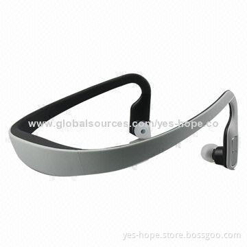 Behind Neck Bluetooth Headset with Stereo CD Effect and Up to 12 Hours Talk Time